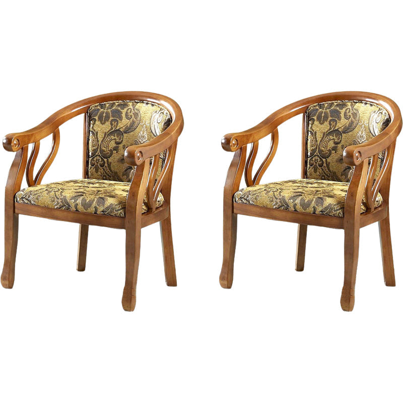 Modern Simple Arm Chair Wooden Frame Arm Dining Chair for Dining Room Natural 2 Piece Set Clearhalo 'Dining Chairs' 'Dining Tables & Seating' 'dining_chair' 'furn' 'furn_dining_chair' 'Furniture' 'Kitchen & Dining Furniture' 7536881
