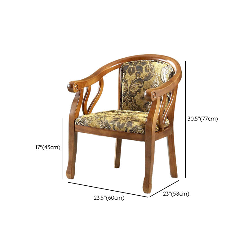 Modern Simple Arm Chair Wooden Frame Arm Dining Chair for Dining Room Clearhalo 'Dining Chairs' 'Dining Tables & Seating' 'dining_chair' 'furn' 'furn_dining_chair' 'Furniture' 'Kitchen & Dining Furniture' 7536887