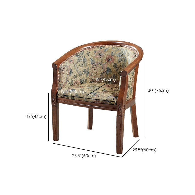 Modern Simple Arm Chair Wooden Frame Arm Dining Chair for Dining Room Clearhalo 'Dining Chairs' 'Dining Tables & Seating' 'dining_chair' 'furn' 'furn_dining_chair' 'Furniture' 'Kitchen & Dining Furniture' 7536891