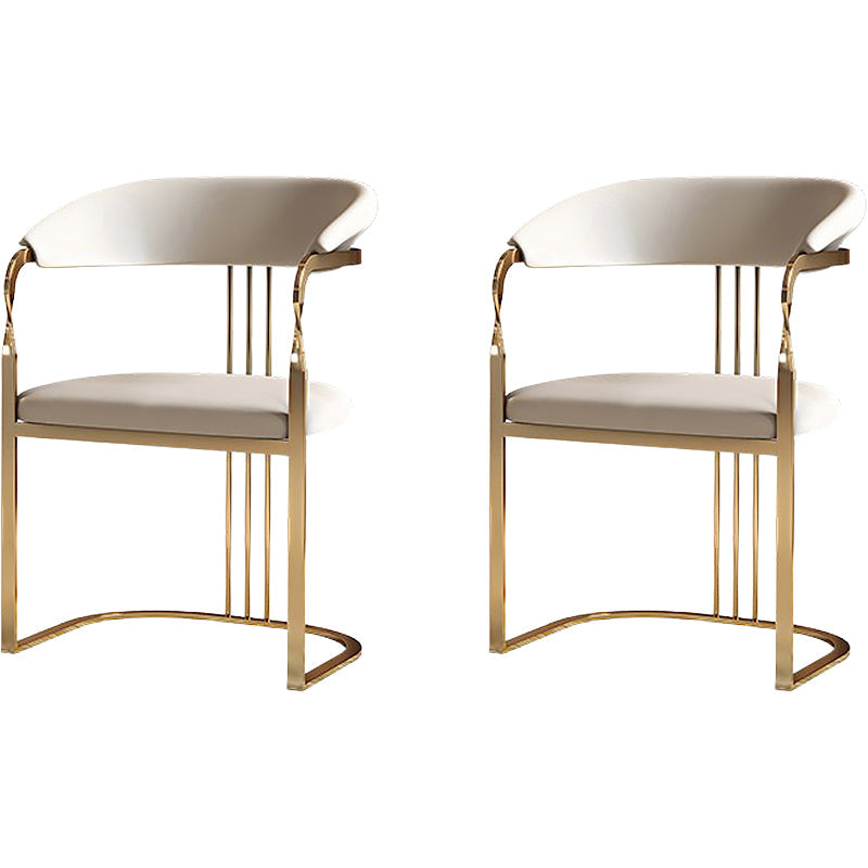 Eigentijdse stijl armstoel metalen eetkamerstoel voor thuis