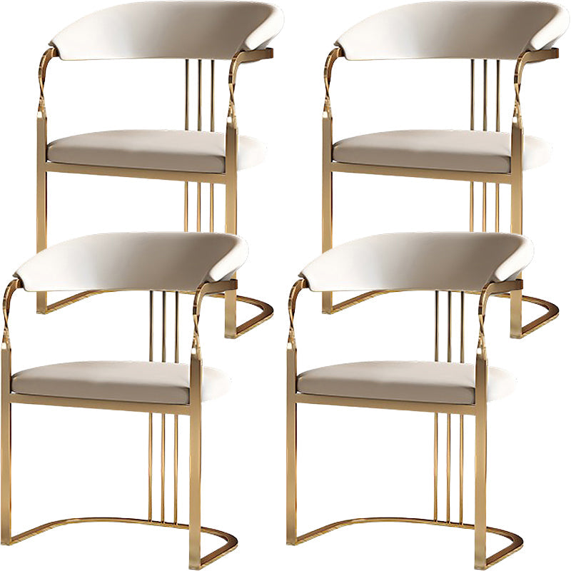 Eigentijdse stijl armstoel metalen eetkamerstoel voor thuis