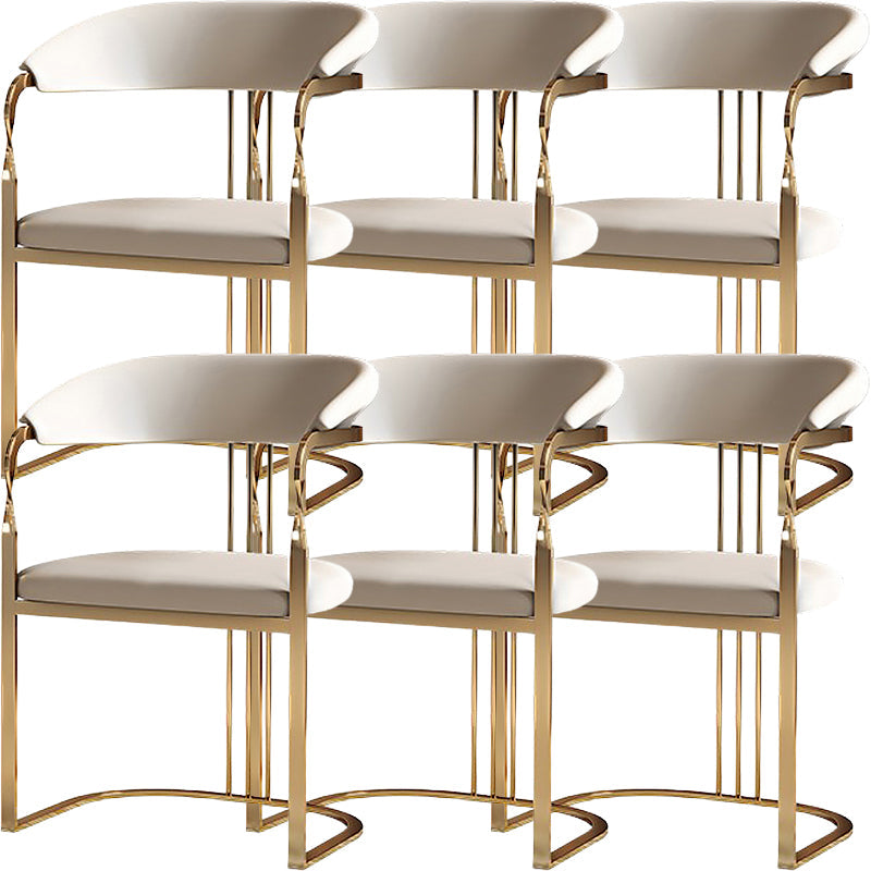 Eigentijdse stijl armstoel metalen eetkamerstoel voor thuis