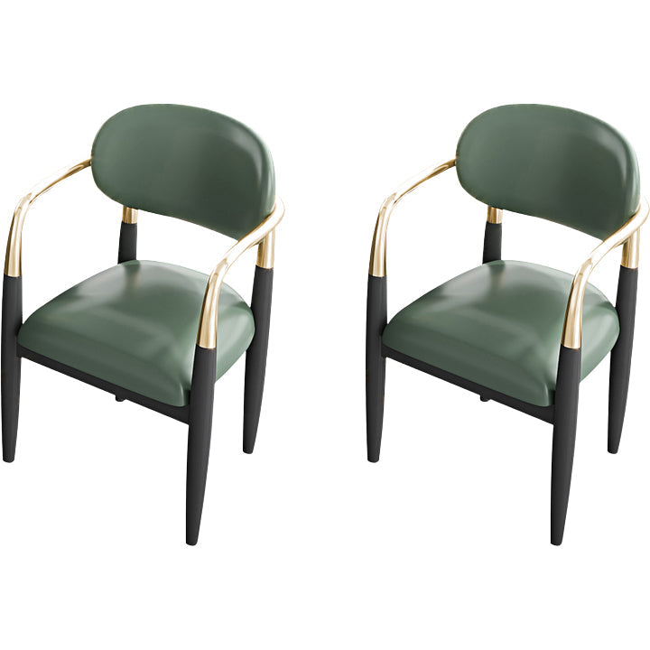 Eigentijdse stijl armstoel metalen eetkamerstoel voor thuis