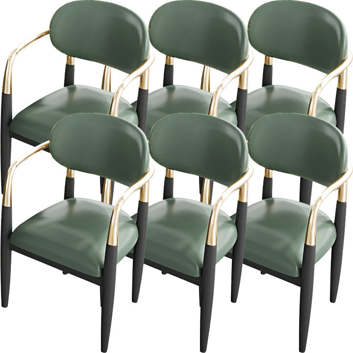 Eigentijdse stijl armstoel metalen eetkamerstoel voor thuis