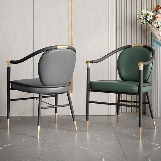 Eigentijdse stijl armstoel metalen eetkamerstoel voor thuis