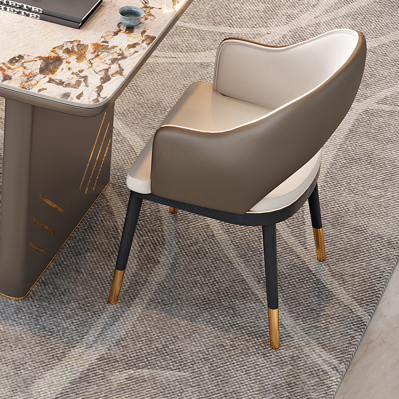 Eigentijdse stijl armstoel metalen eetkamerstoel voor thuis