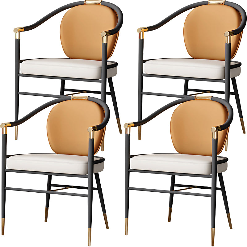 Eigentijdse stijl armstoel metalen eetkamerstoel voor thuis