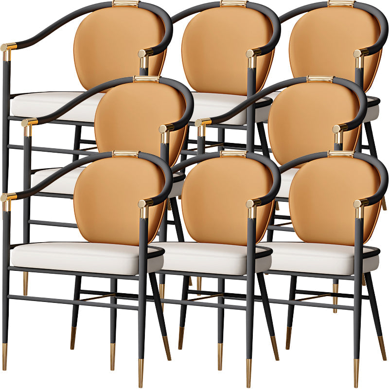 Eigentijdse stijl armstoel metalen eetkamerstoel voor thuis