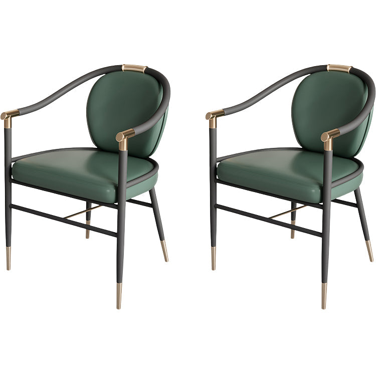 Eigentijdse stijl armstoel metalen eetkamerstoel voor thuis