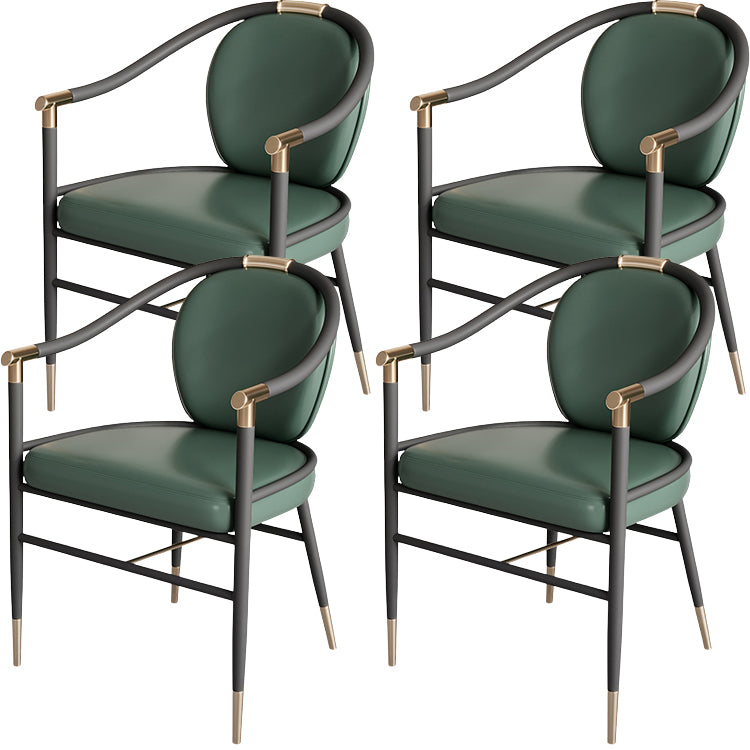 Eigentijdse stijl armstoel metalen eetkamerstoel voor thuis