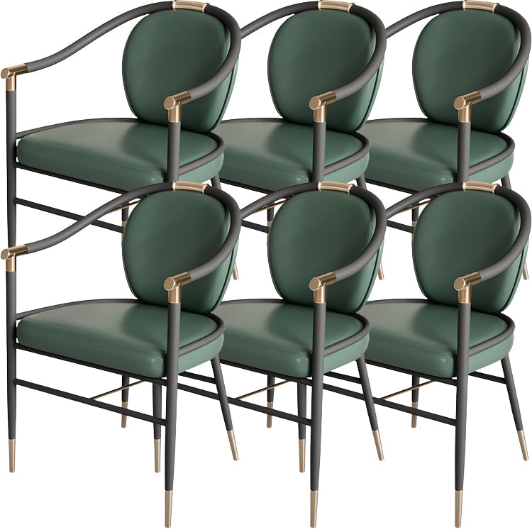 Eigentijdse stijl armstoel metalen eetkamerstoel voor thuis