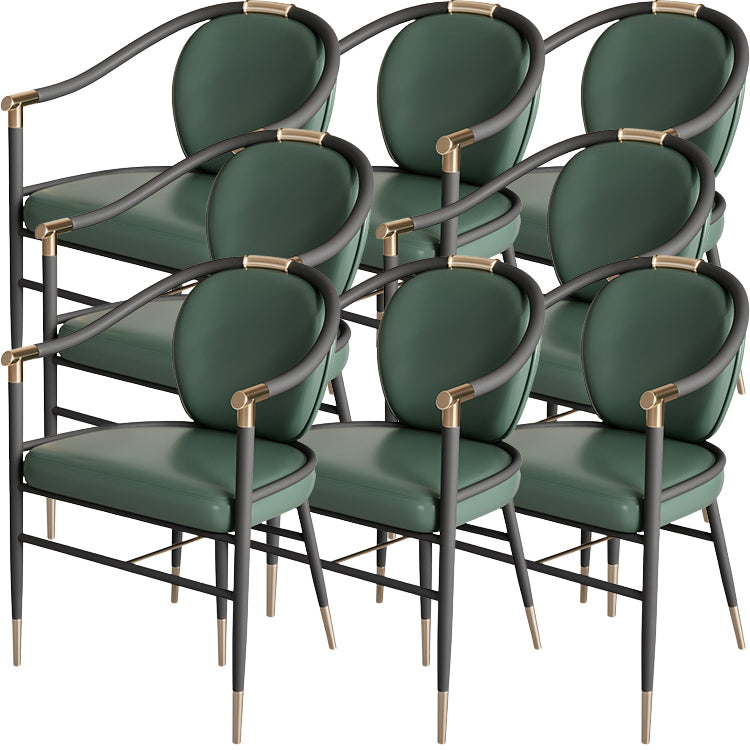 Eigentijdse stijl armstoel metalen eetkamerstoel voor thuis