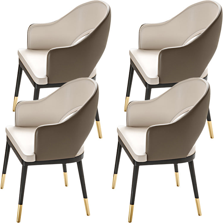 Eigentijdse stijl armstoel metalen eetkamerstoel voor thuis