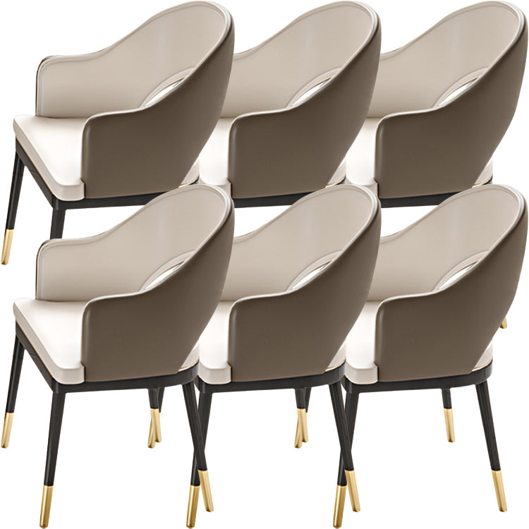 Eigentijdse stijl armstoel metalen eetkamerstoel voor thuis