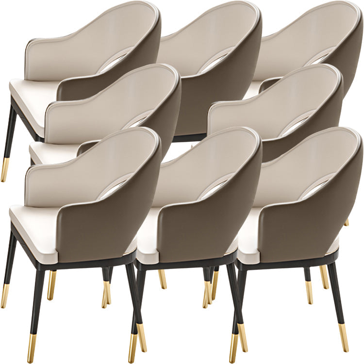 Eigentijdse stijl armstoel metalen eetkamerstoel voor thuis