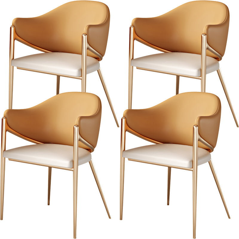 Eigentijdse stijl armstoel metalen eetkamerstoel voor thuis