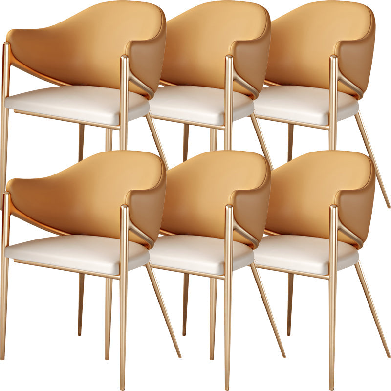 Eigentijdse stijl armstoel metalen eetkamerstoel voor thuis