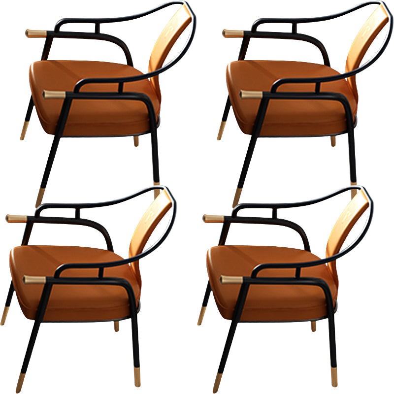 Eigentijdse stijl armstoel metalen eetkamerstoel voor thuis