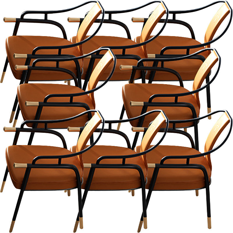 Eigentijdse stijl armstoel metalen eetkamerstoel voor thuis