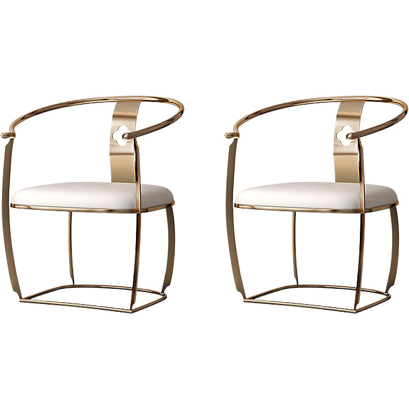 Eigentijdse stijl armstoel metalen eetkamerstoel voor thuis