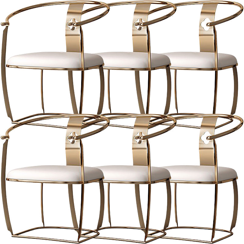 Eigentijdse stijl armstoel metalen eetkamerstoel voor thuis