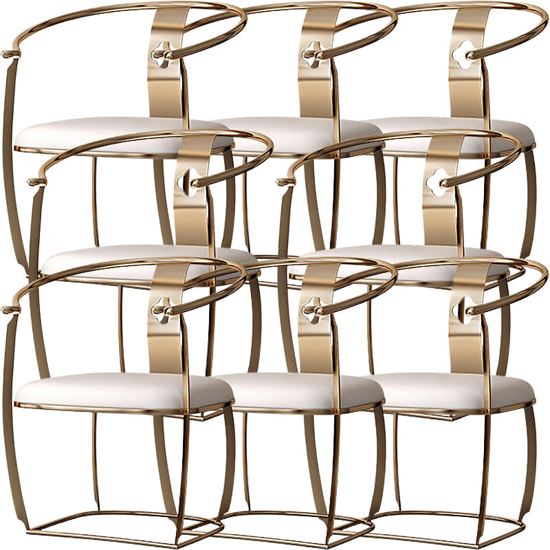 Eigentijdse stijl armstoel metalen eetkamerstoel voor thuis