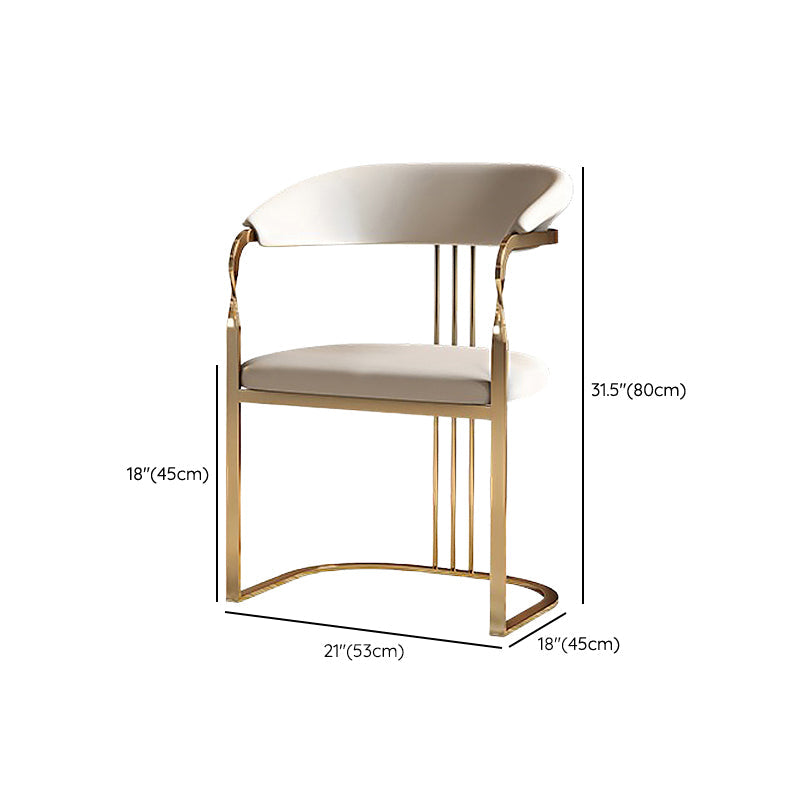 Eigentijdse stijl armstoel metalen eetkamerstoel voor thuis