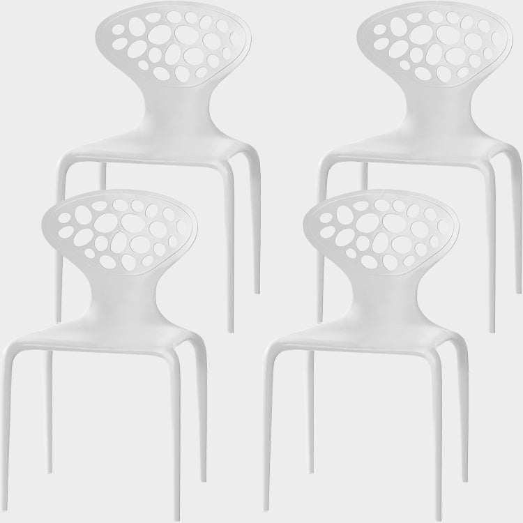 Noordse armleuning rugleuning acrylstoel met acrylpoten voor eetkamer