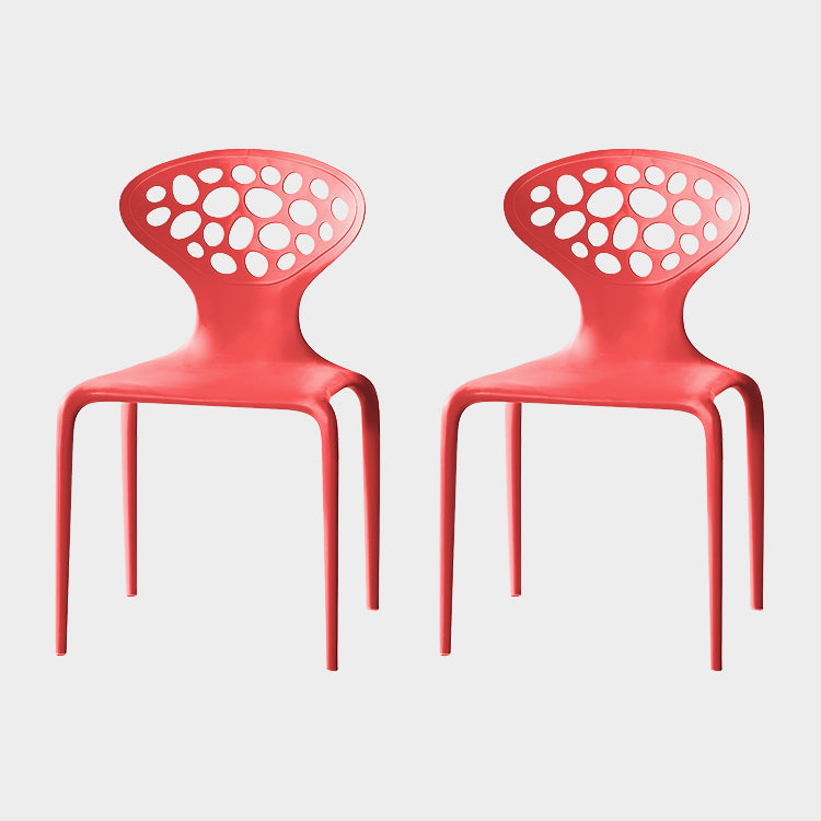 Noordse armleuning rugleuning acrylstoel met acrylpoten voor eetkamer