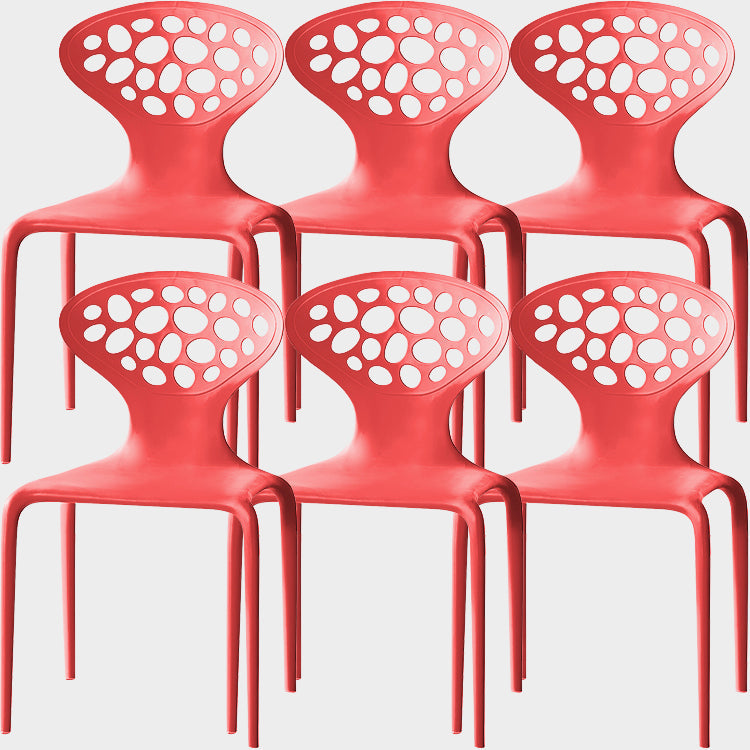 Noordse armleuning rugleuning acrylstoel met acrylpoten voor eetkamer