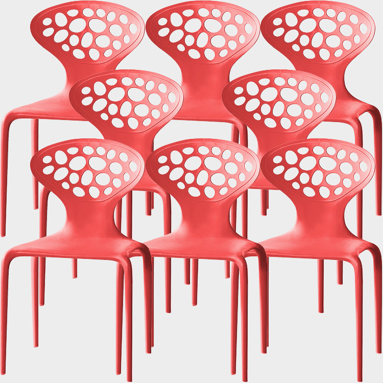 Noordse armleuning rugleuning acrylstoel met acrylpoten voor eetkamer