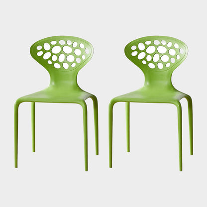 Noordse armleuning rugleuning acrylstoel met acrylpoten voor eetkamer