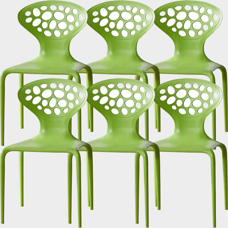 Noordse armleuning rugleuning acrylstoel met acrylpoten voor eetkamer