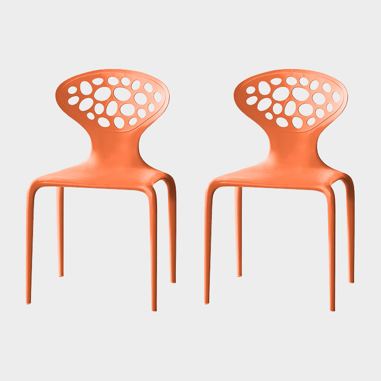 Noordse armleuning rugleuning acrylstoel met acrylpoten voor eetkamer