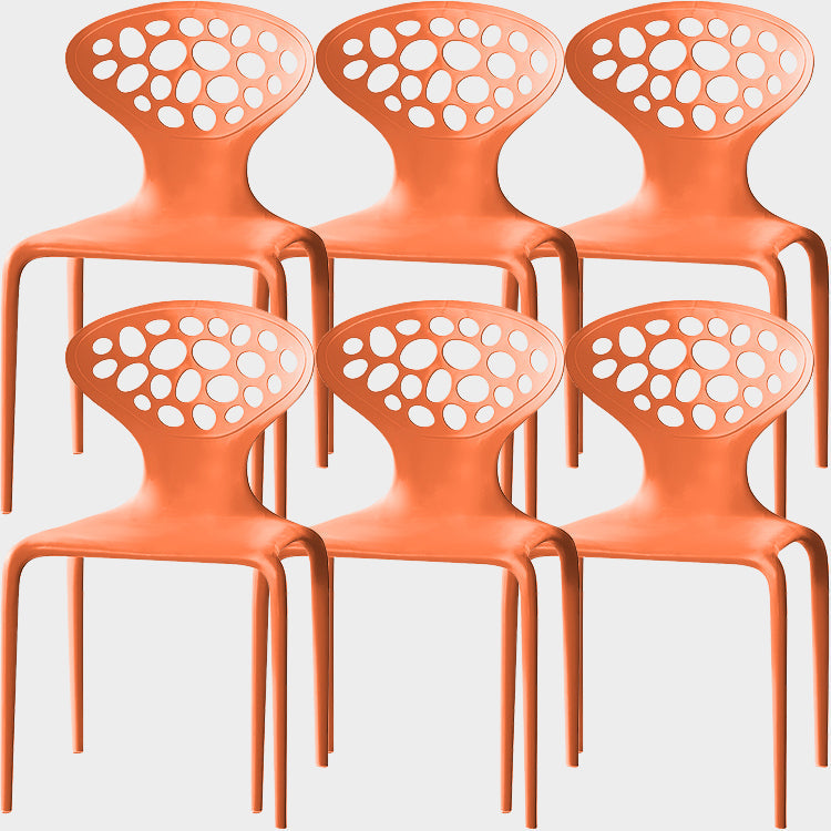 Noordse armleuning rugleuning acrylstoel met acrylpoten voor eetkamer