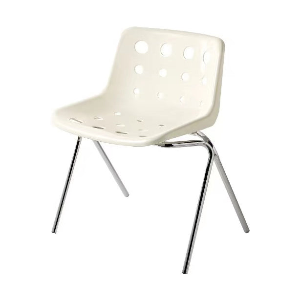 Moderner armloser Rückenlehne Acrylstuhl mit Metallbeinen für Esszimmer