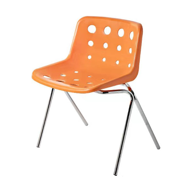 Moderner armloser Rückenlehne Acrylstuhl mit Metallbeinen für Esszimmer