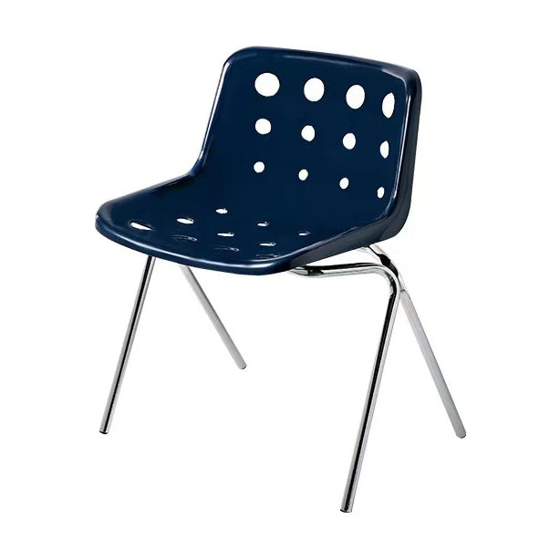 Moderner armloser Rückenlehne Acrylstuhl mit Metallbeinen für Esszimmer