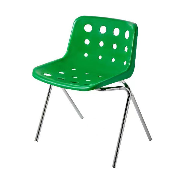 Moderner armloser Rückenlehne Acrylstuhl mit Metallbeinen für Esszimmer