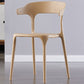 Silla de brazo de estilo moderno plástico silla de acento de comedor de espalda abierta para cocina