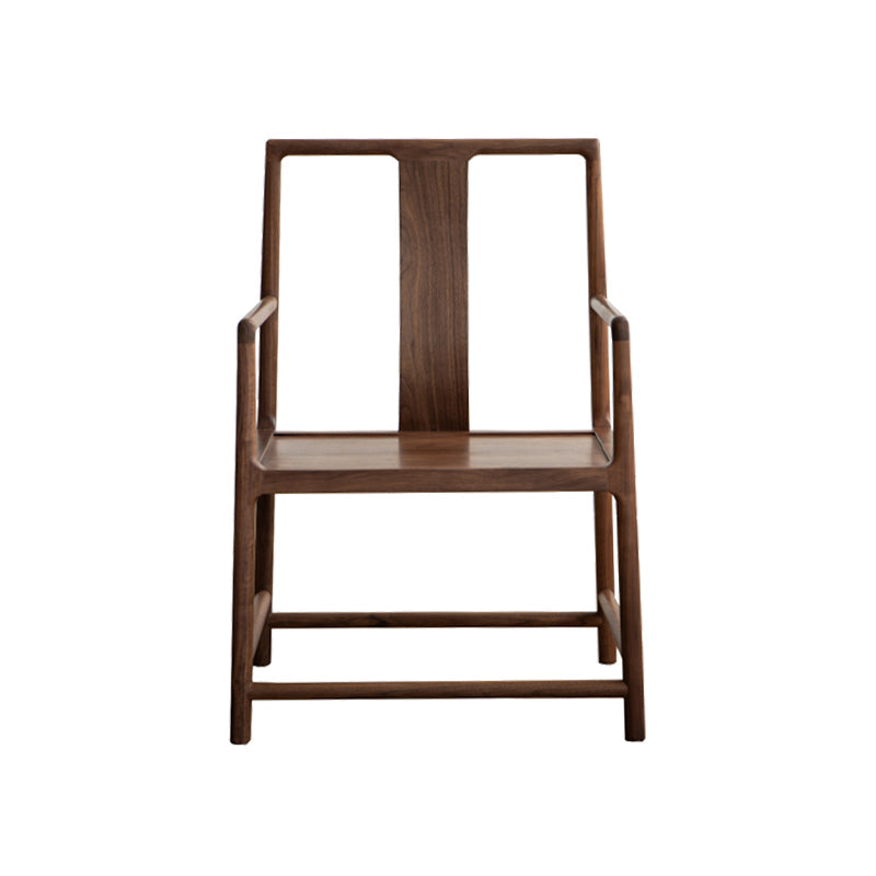 Traditionele stijl eetkamerstoel massief houten arm hoge rugstoel voor thuis