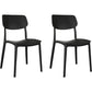 Nordic Stackable Backrest Chair with Acrylic Legs for Dining Room