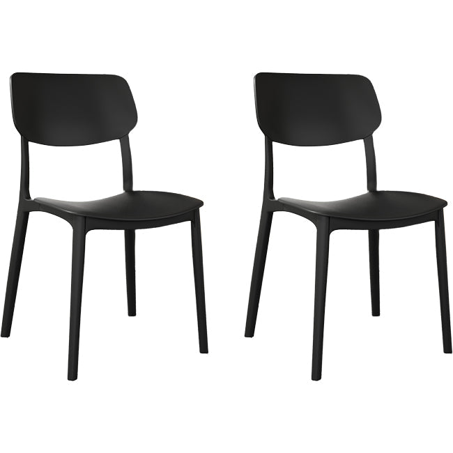 Nordic Stackable Backrest Chair with Acrylic Legs for Dining Room