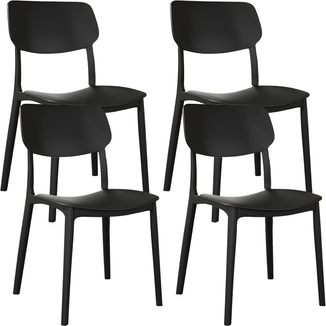 Nordic Stackable Backrest Chair with Acrylic Legs for Dining Room