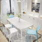 Nordic Stackable Backrest Chair with Acrylic Legs for Dining Room
