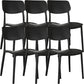 Nordic Stackable Backrest Chair with Acrylic Legs for Dining Room
