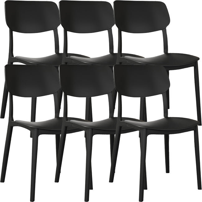 Nordic Stackable Backrest Chair with Acrylic Legs for Dining Room