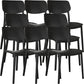 Nordic Stackable Backrest Chair with Acrylic Legs for Dining Room