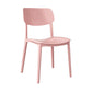 Nordic Stackable Backrest Chair with Acrylic Legs for Dining Room