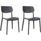 Nordic Stackable Backrest Chair with Acrylic Legs for Dining Room